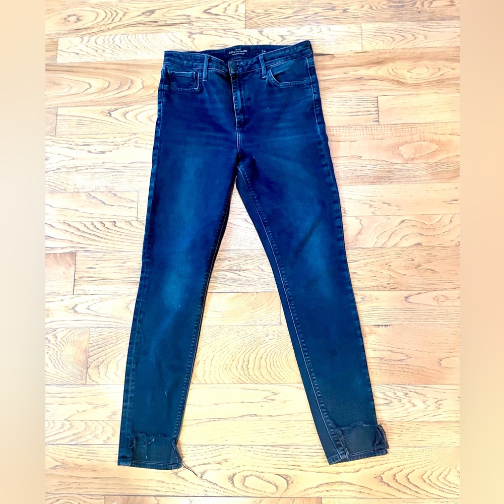 LUCKY Brand ‘BRIDGETTE SKINNY’ Black High Waist Jeans Sz 10/30 ANKLE